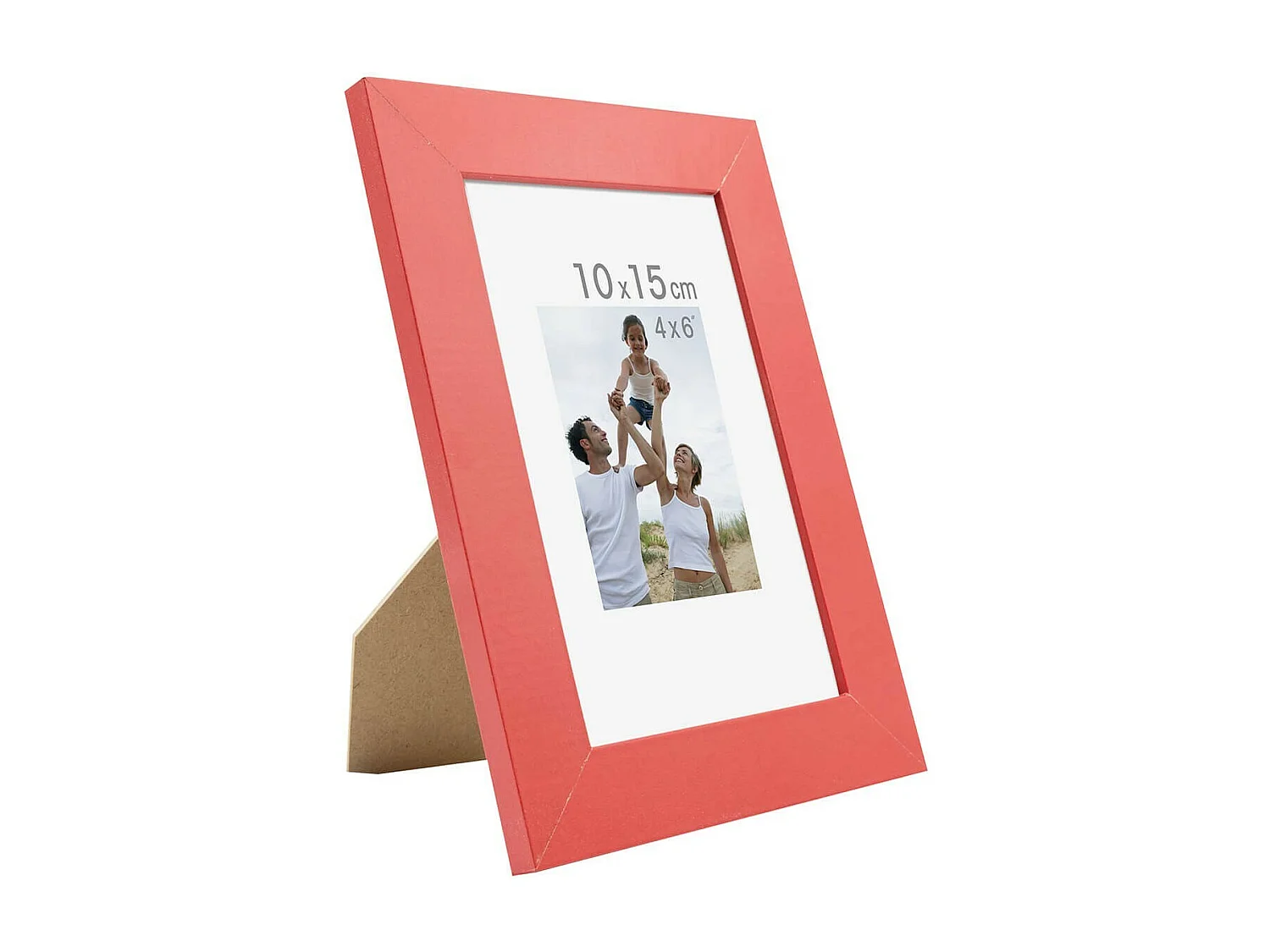 Cadre photo Optimo rouge 10x15 cm