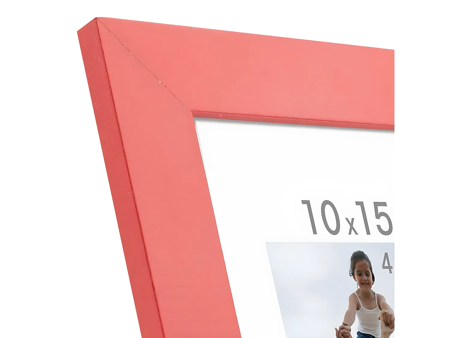 Cadre photo Optimo rouge 10x15 cm