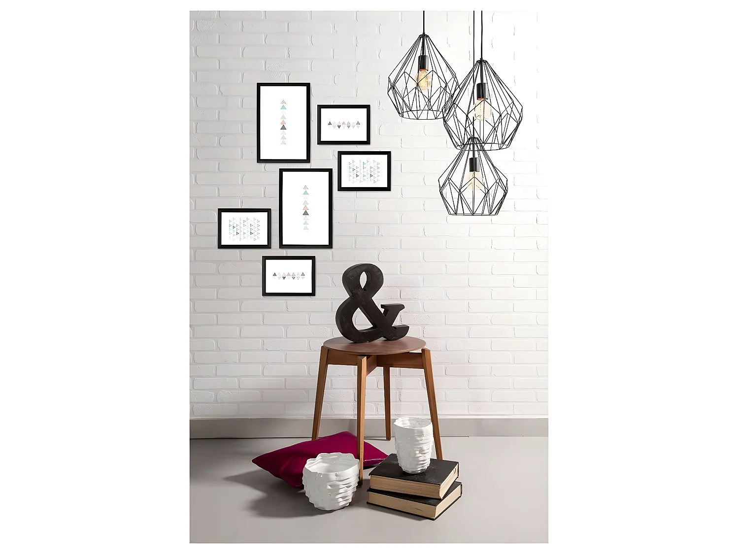 Mur de cadres Easy noir