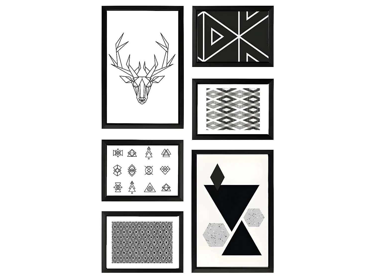 Mur de cadres Easy noir