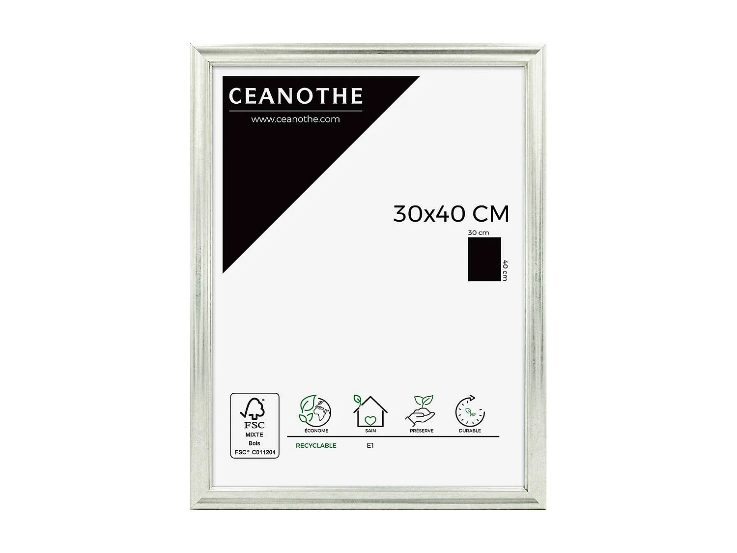 Cadre photo Circée Classique argent 30x40 cm