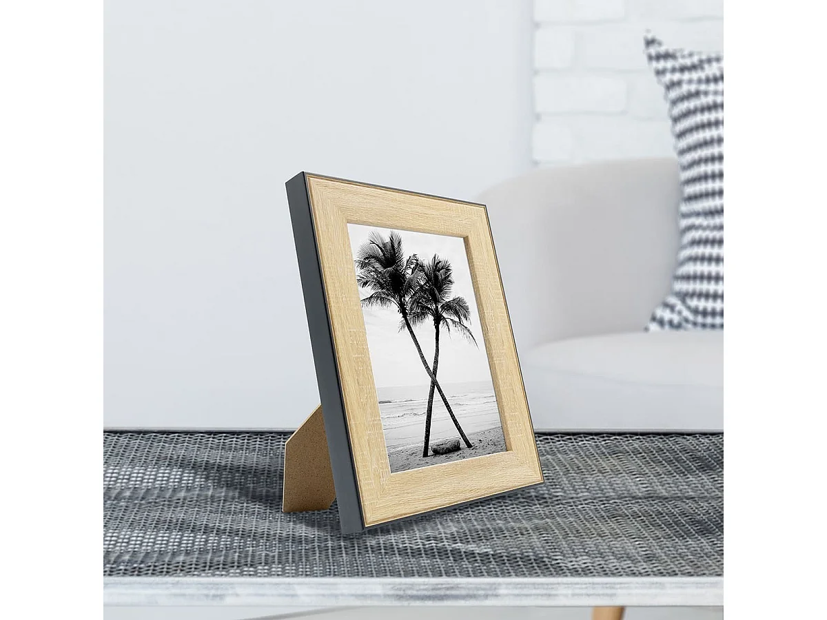 Cadre photo Newton bois noir 13x18 cm