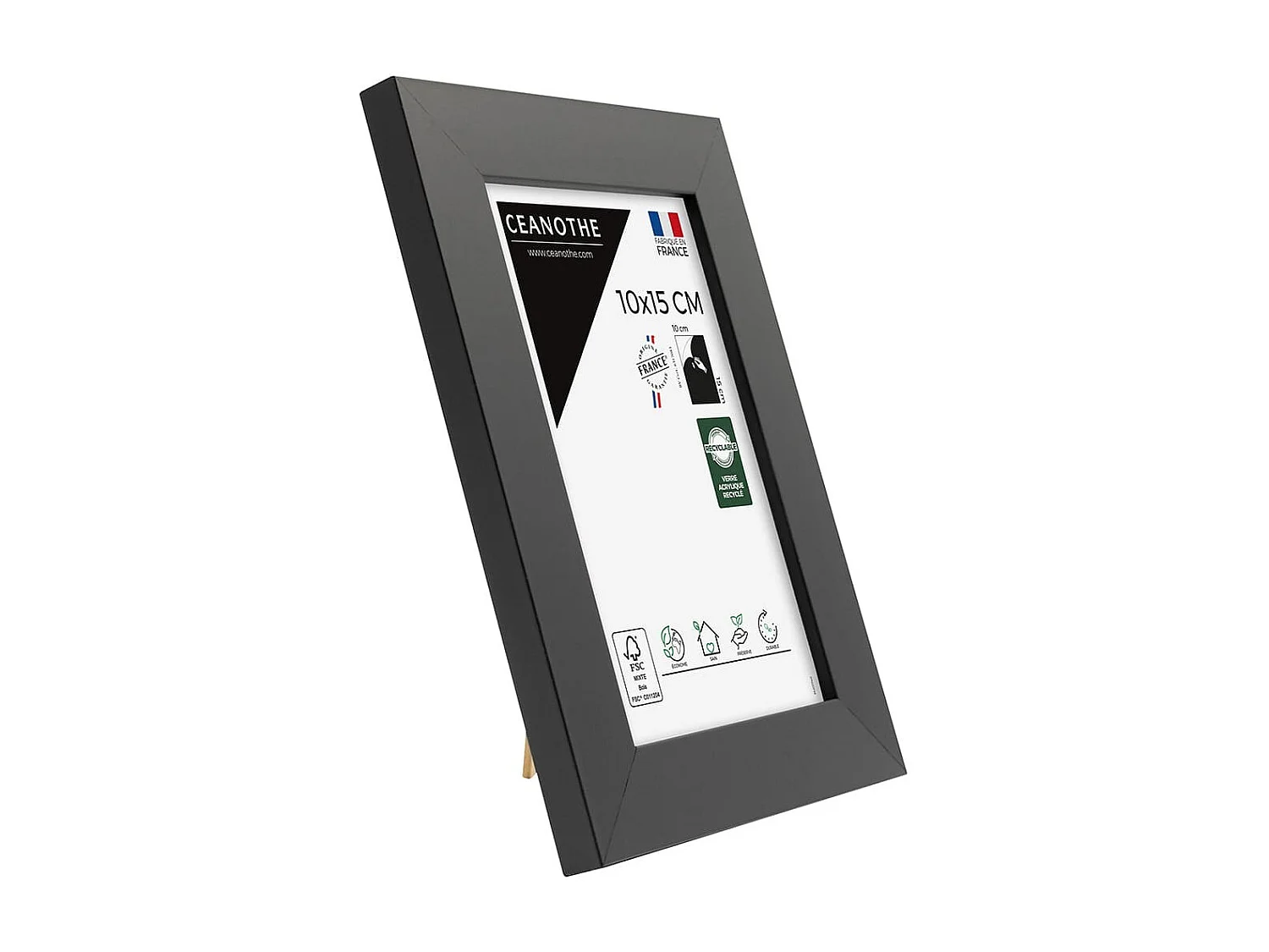Cadre photo Design Éternel noir 10x15 cm