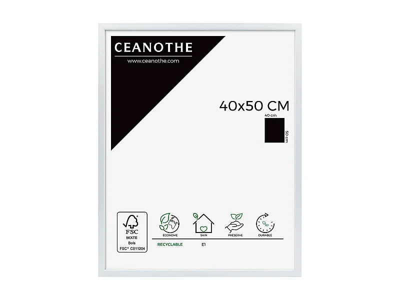Cadre photo River blanc 40x50 cm