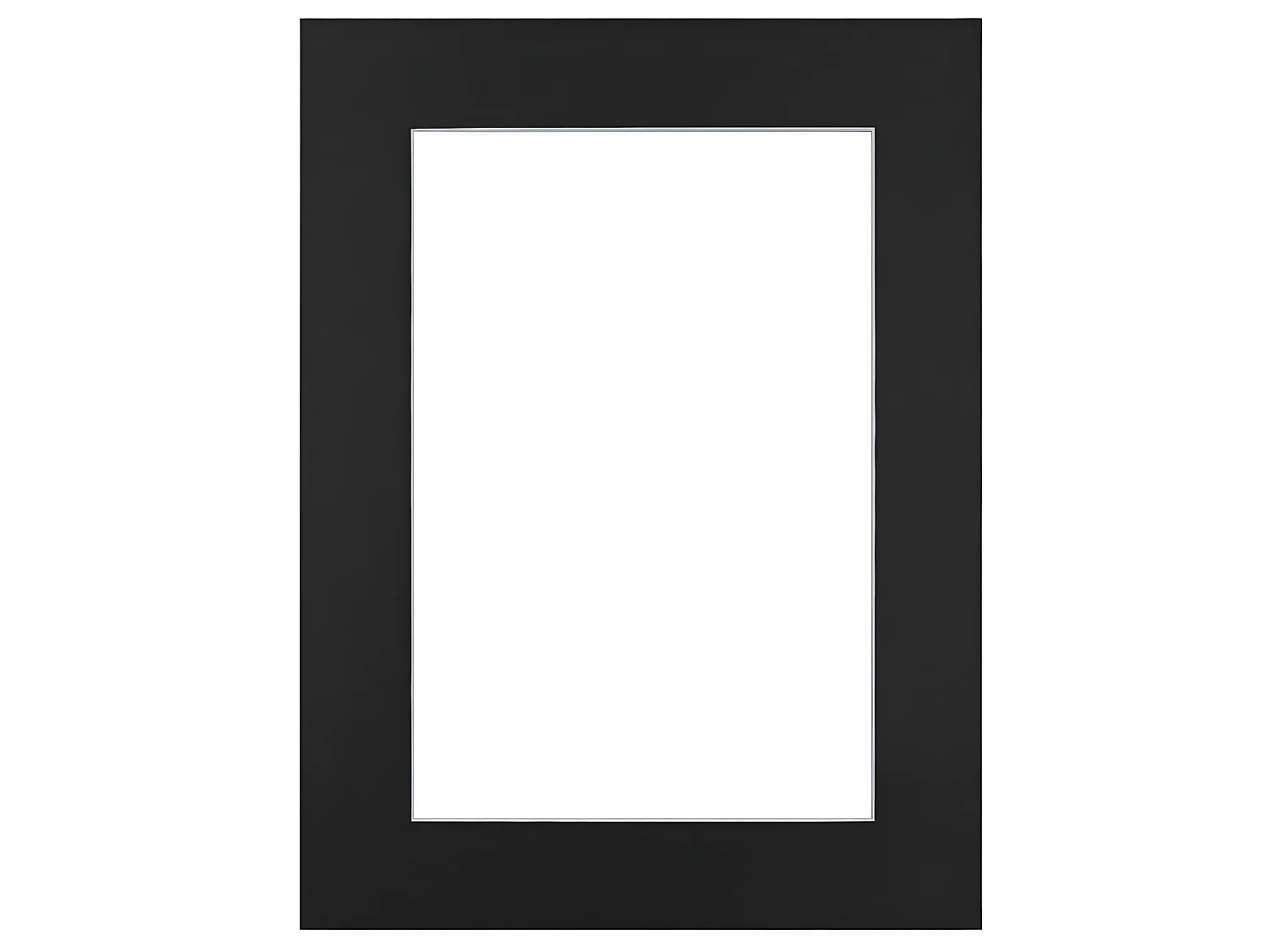 Passe-partout noir 30x40 cm ouverture 24x30 cm