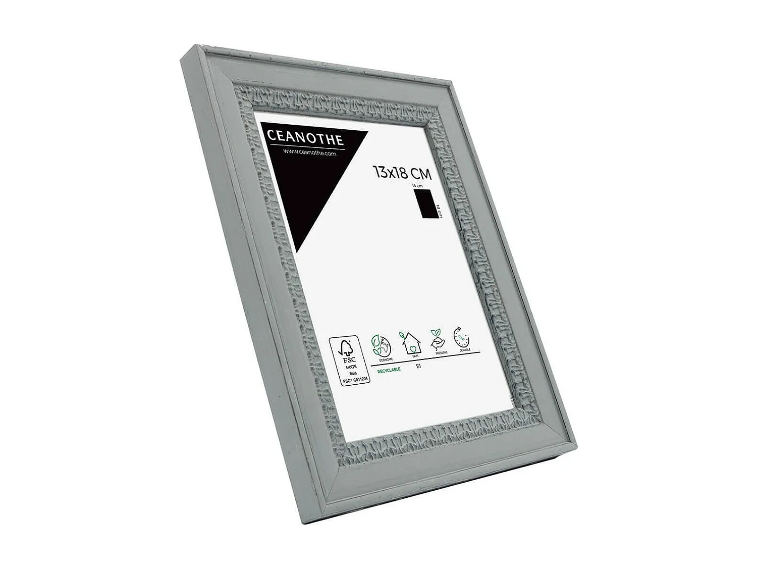 Cadre photo Alma Gris 13x18 cm