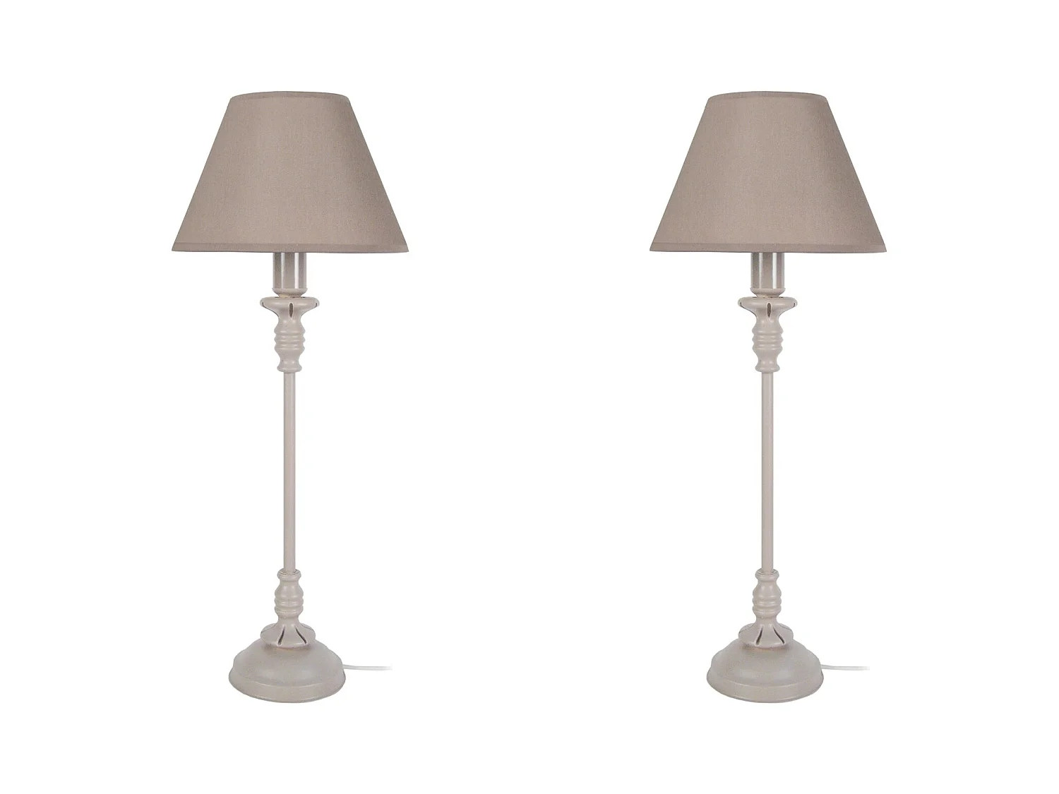 Lampe de Chevet TOSEL ,métal,Gris ,H62xD22xP22cm