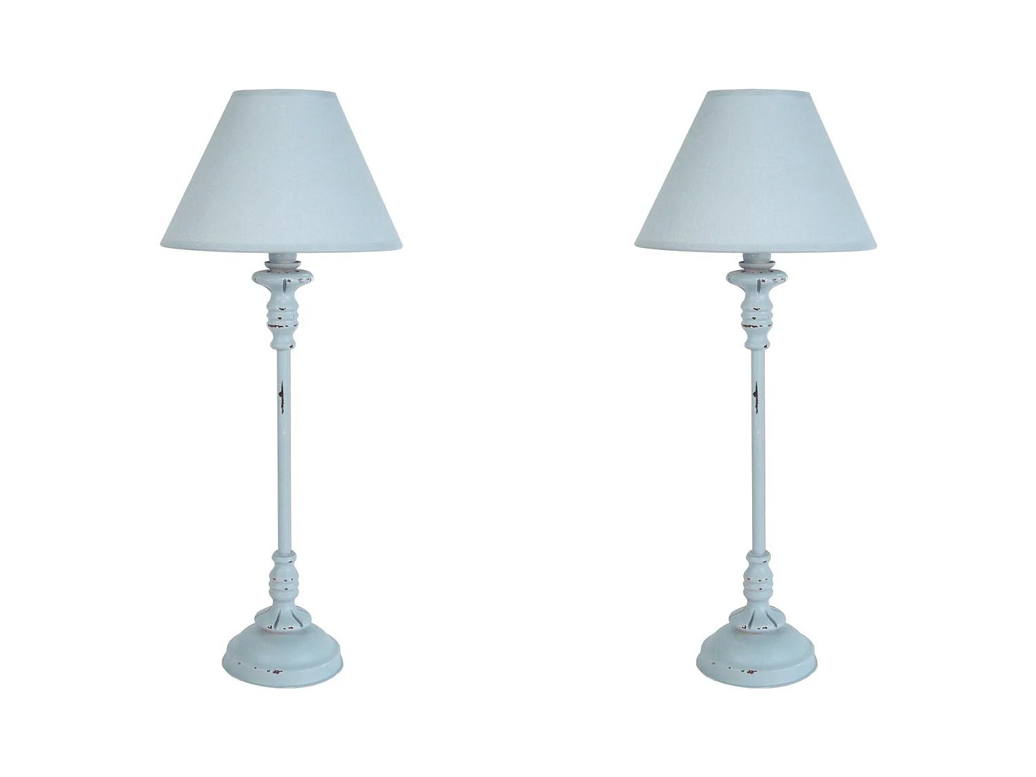 Lampe de Chevet TOSEL ,métal,Gris ,H62xD22x P22cm