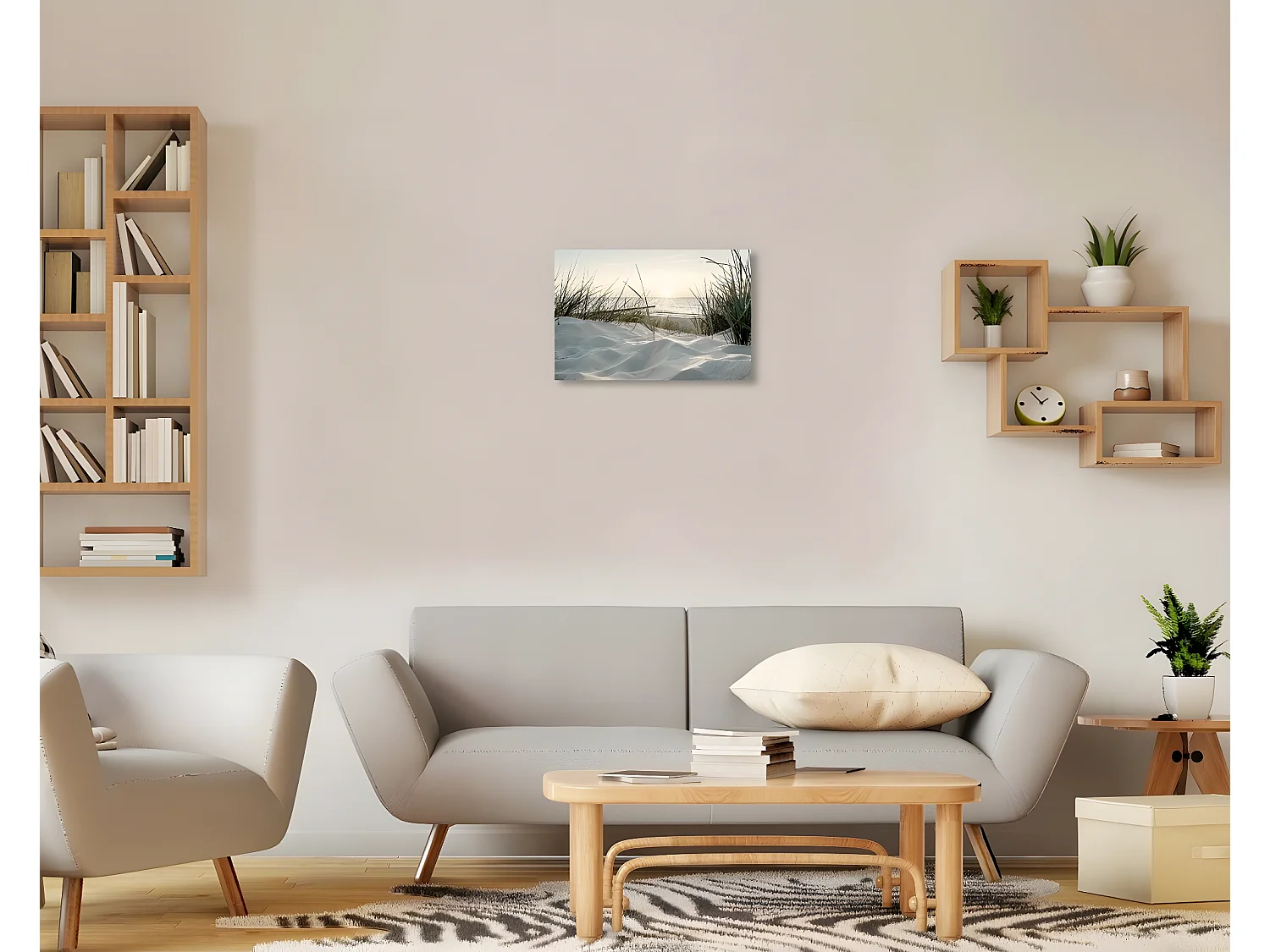 Tableau sur toile coucher de soleil 45x65 cm