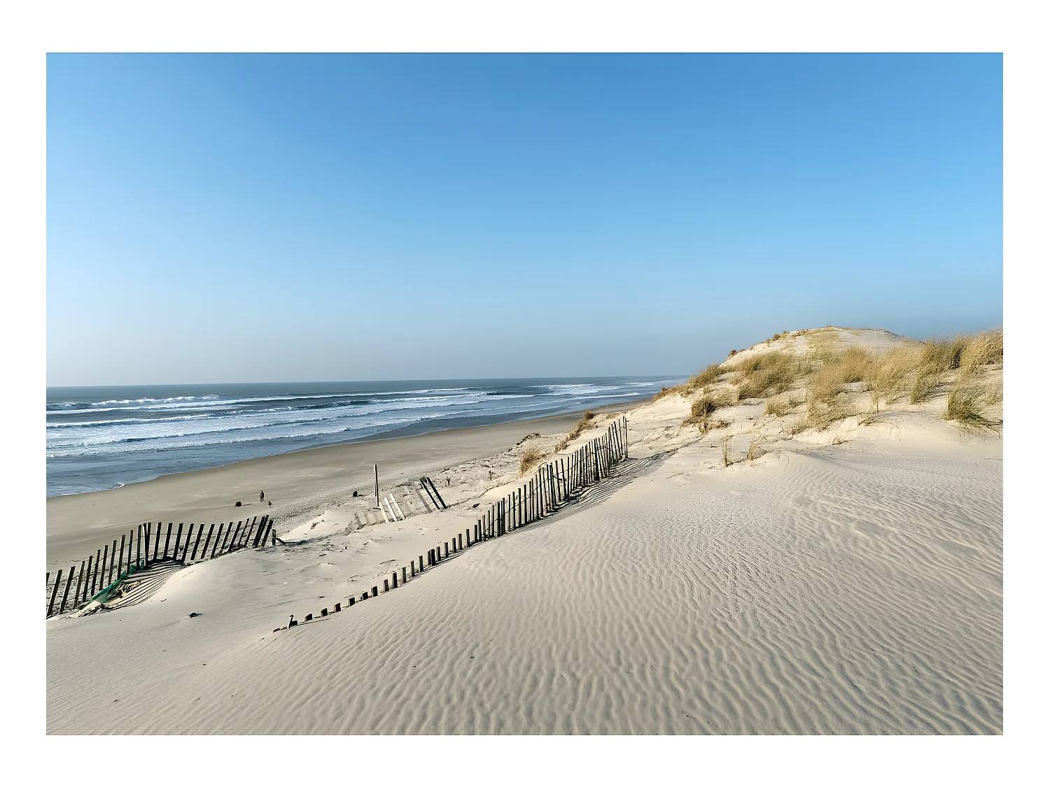 Tableau sur toile dune littoral 100x140 cm