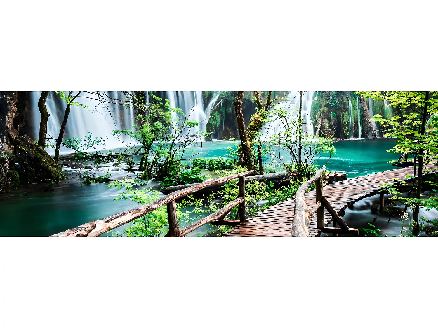 Tableau sur toile tropical 30x97 cm