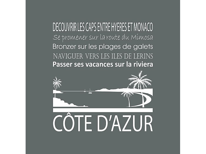 Horloge Murale Décorative Sur Toile 30x30 Cm - Côte, Mer, Coucher De Soleil - Coloray