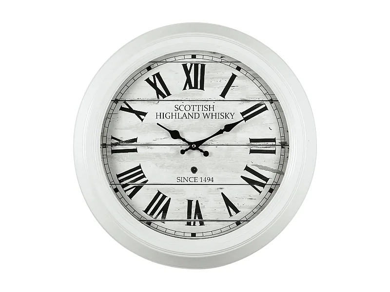 Horloge Scottish blanc 47 cm