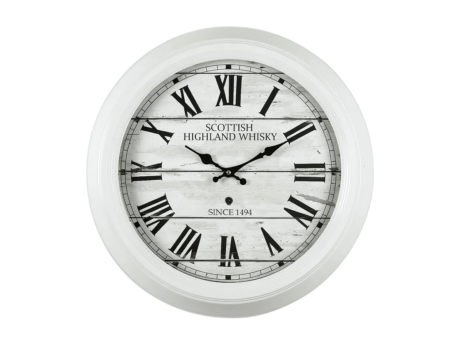 Horloge Scottish blanc 47 cm