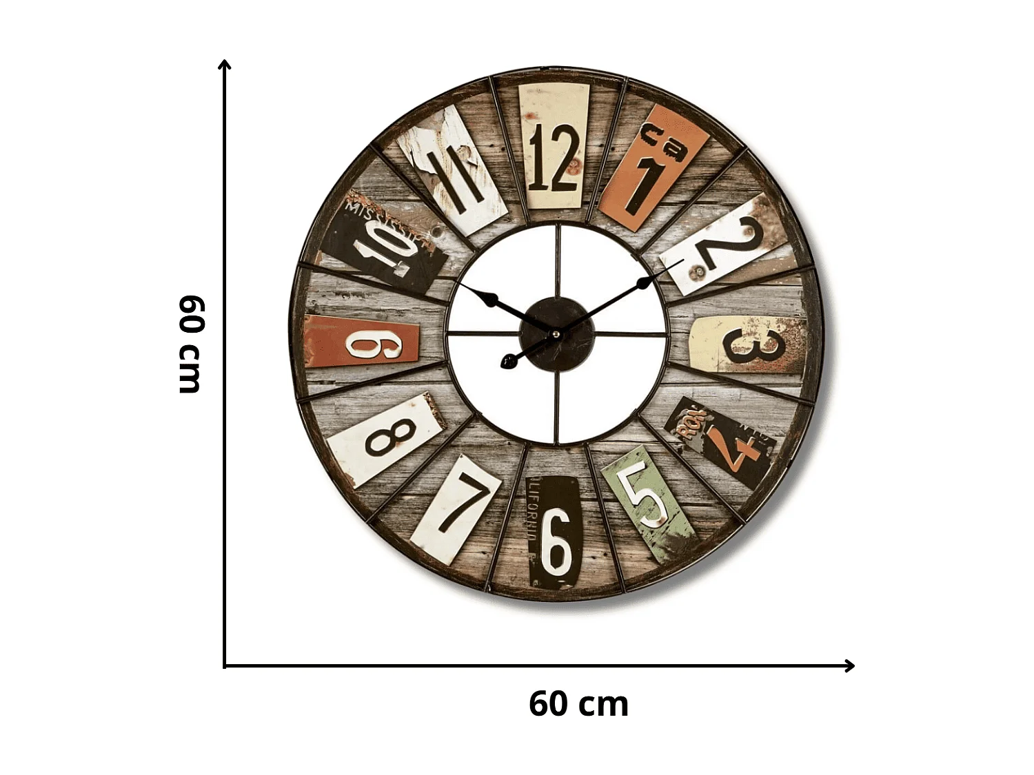 Horloge Loft color 60 cm