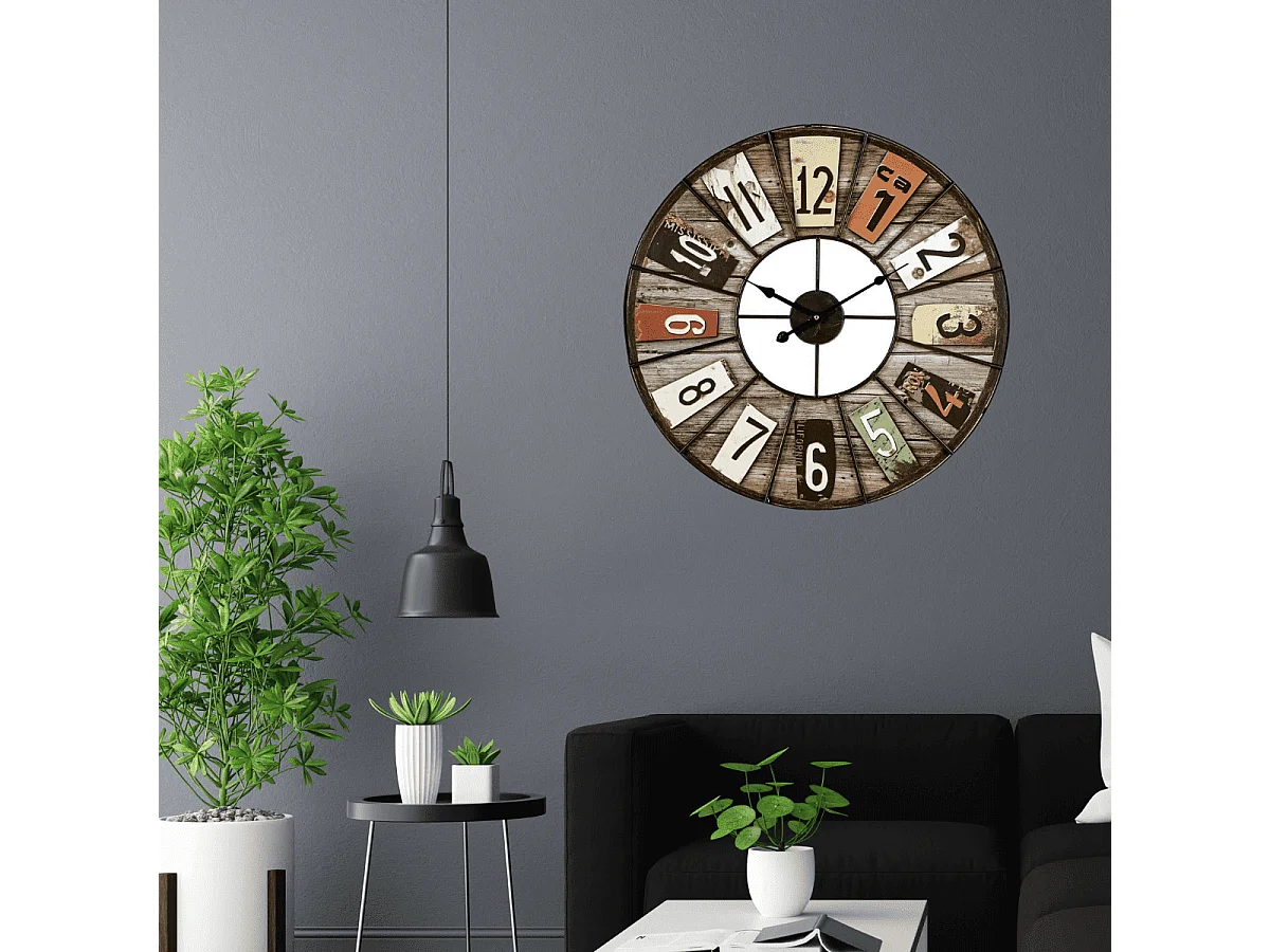 Horloge Loft color 60 cm