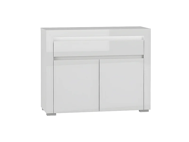 Buffet 2 ante 1 cassetto Kasla bianco 84cm