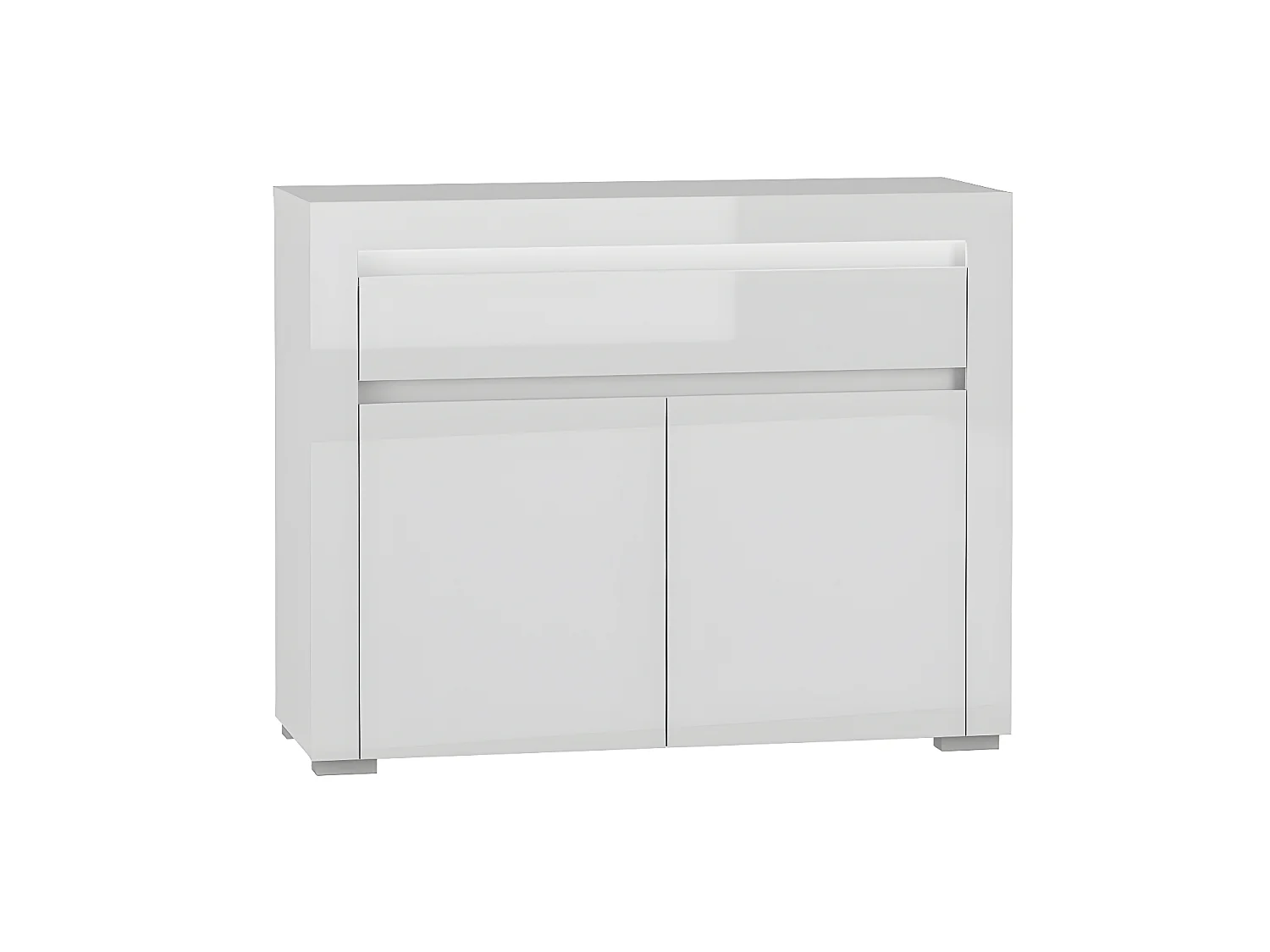 Dressoir 2 deuren 1 lade inclusief LED Kasla Wit