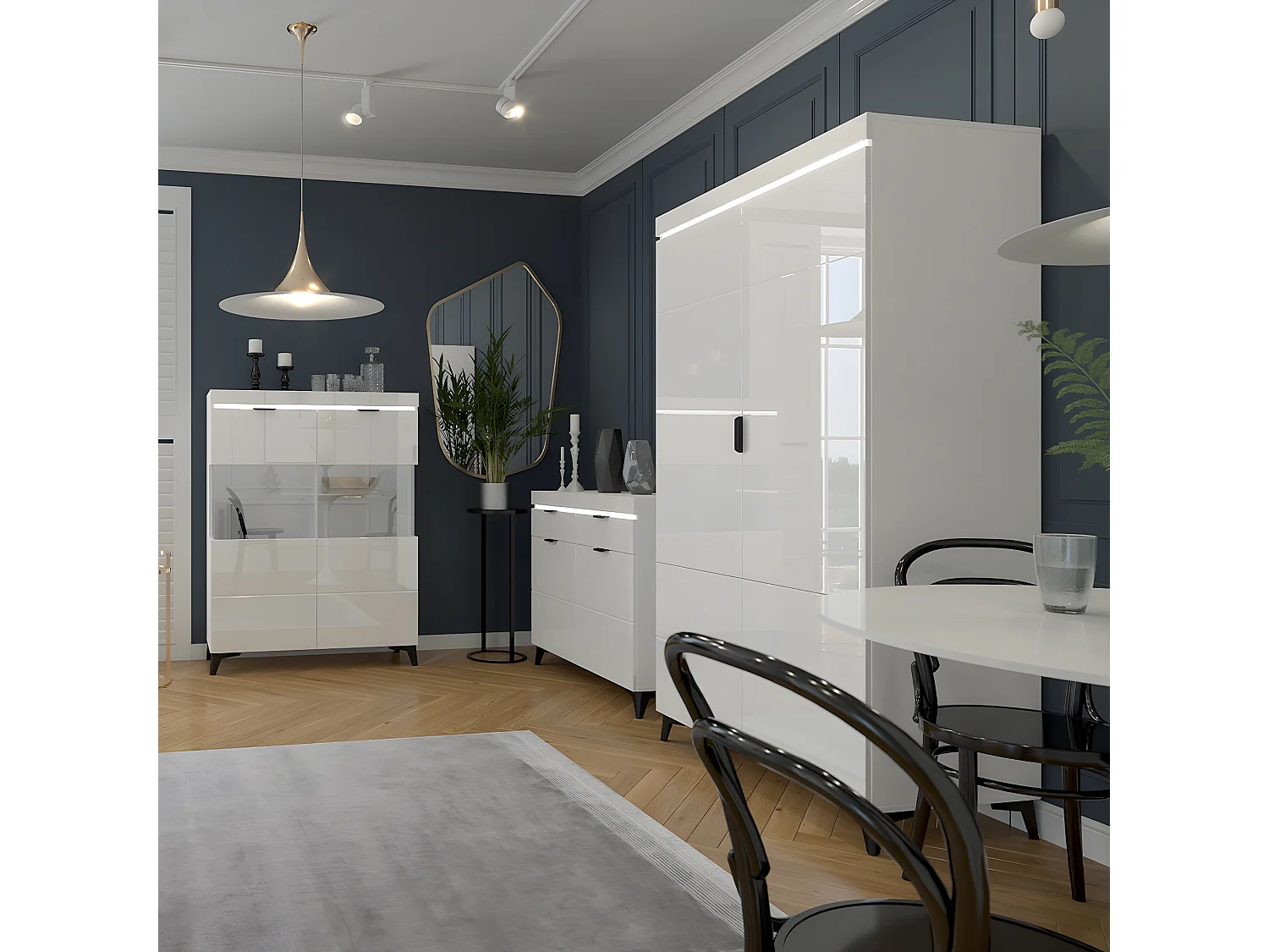 Armadio 2 ante Ruben bianco 195cm