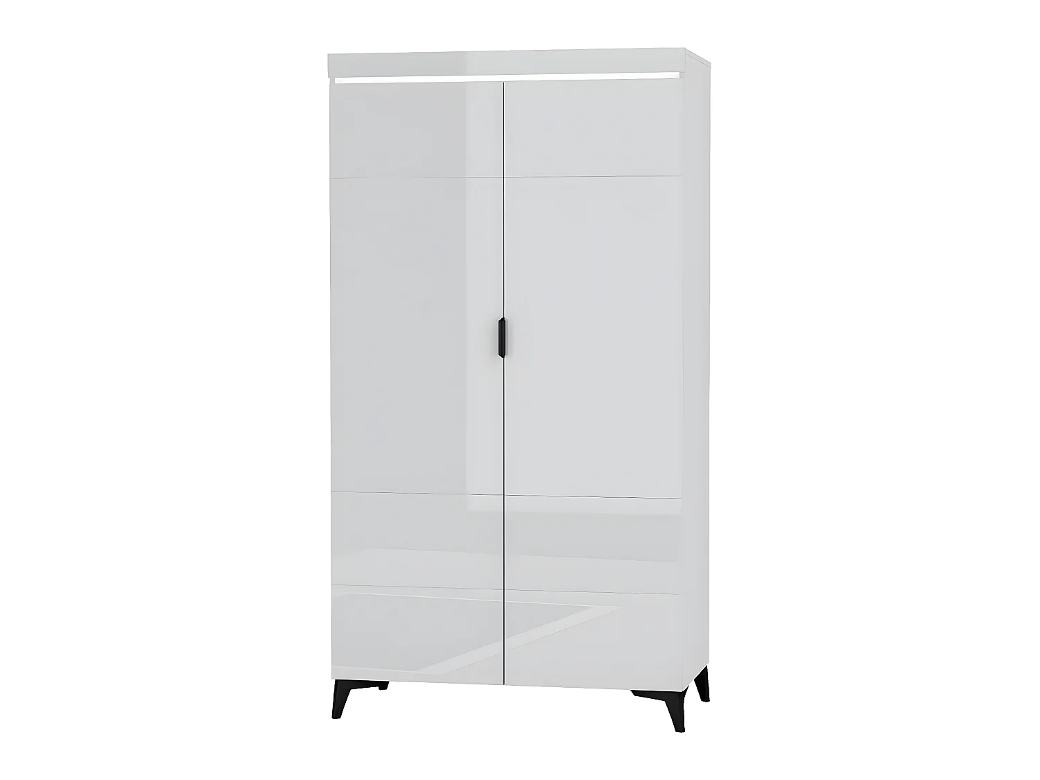 Armoire 2 portes LED inclus Ruben Blanc