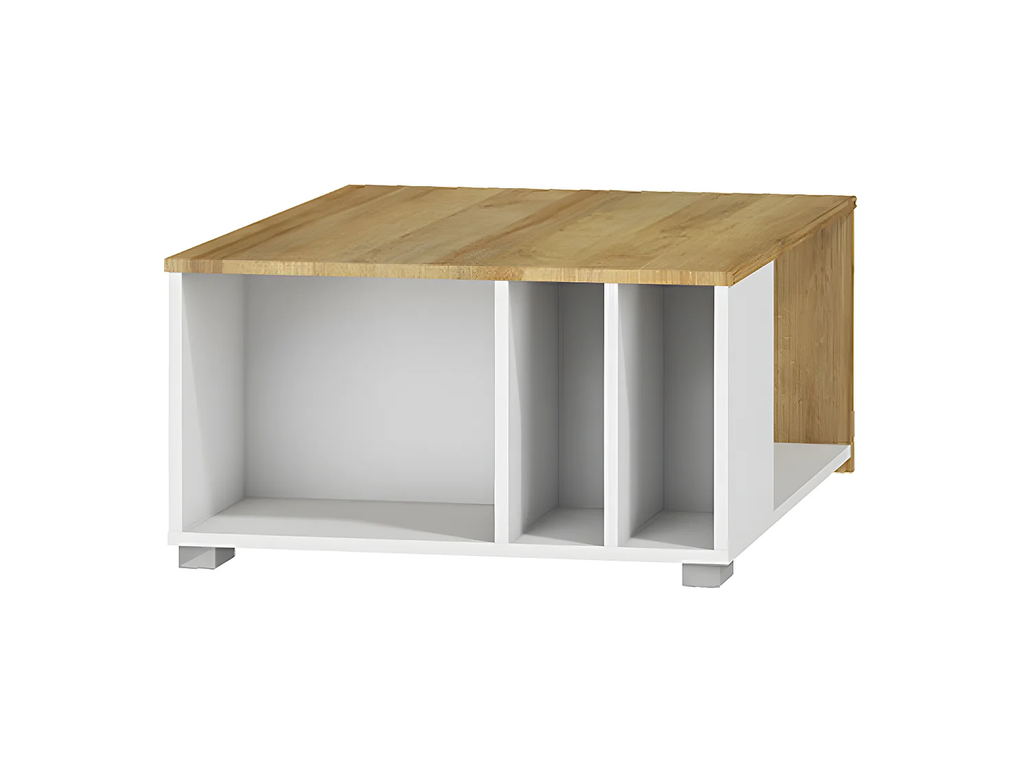 Mesa de centro Teo Blanco y Madera