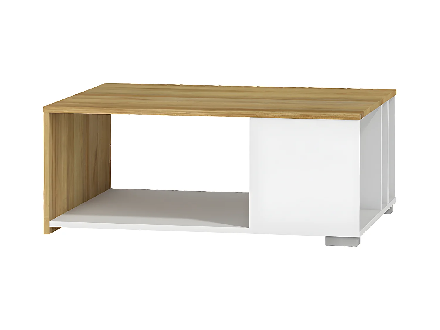 Mesa de centro Teo Blanco y Madera