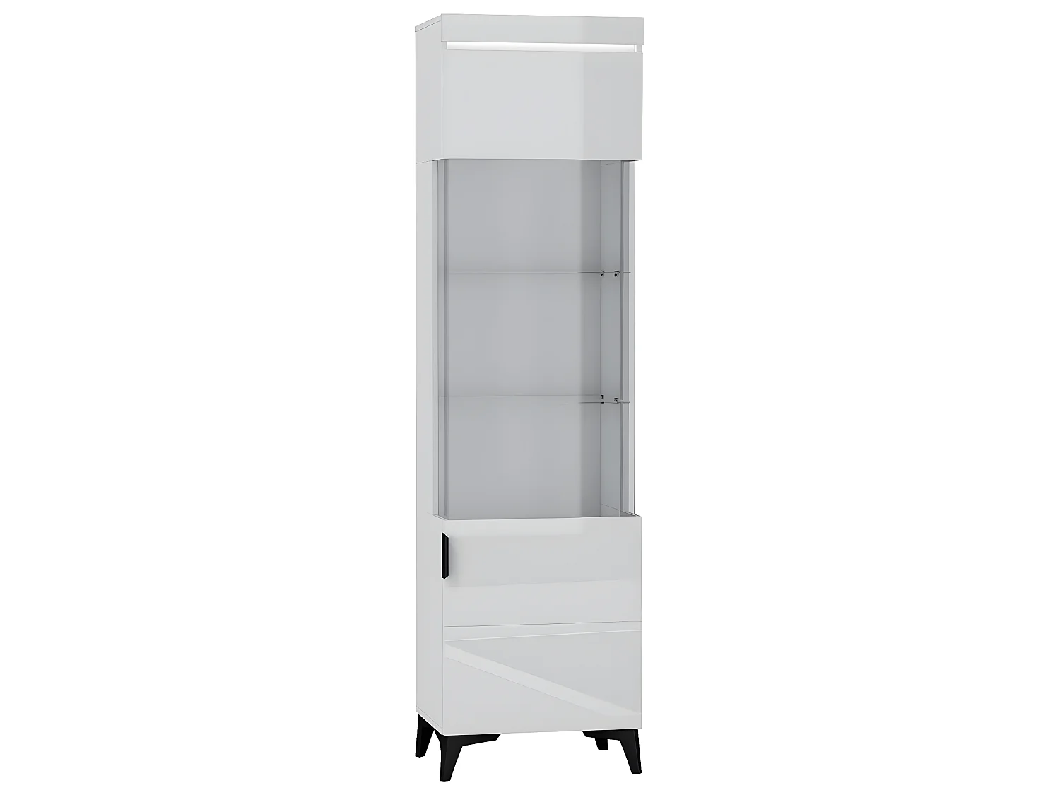 Vitrina LED de 1 porta Ruben White