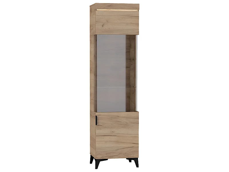 Vitrine 1 porte LED inclus Ruben Bois