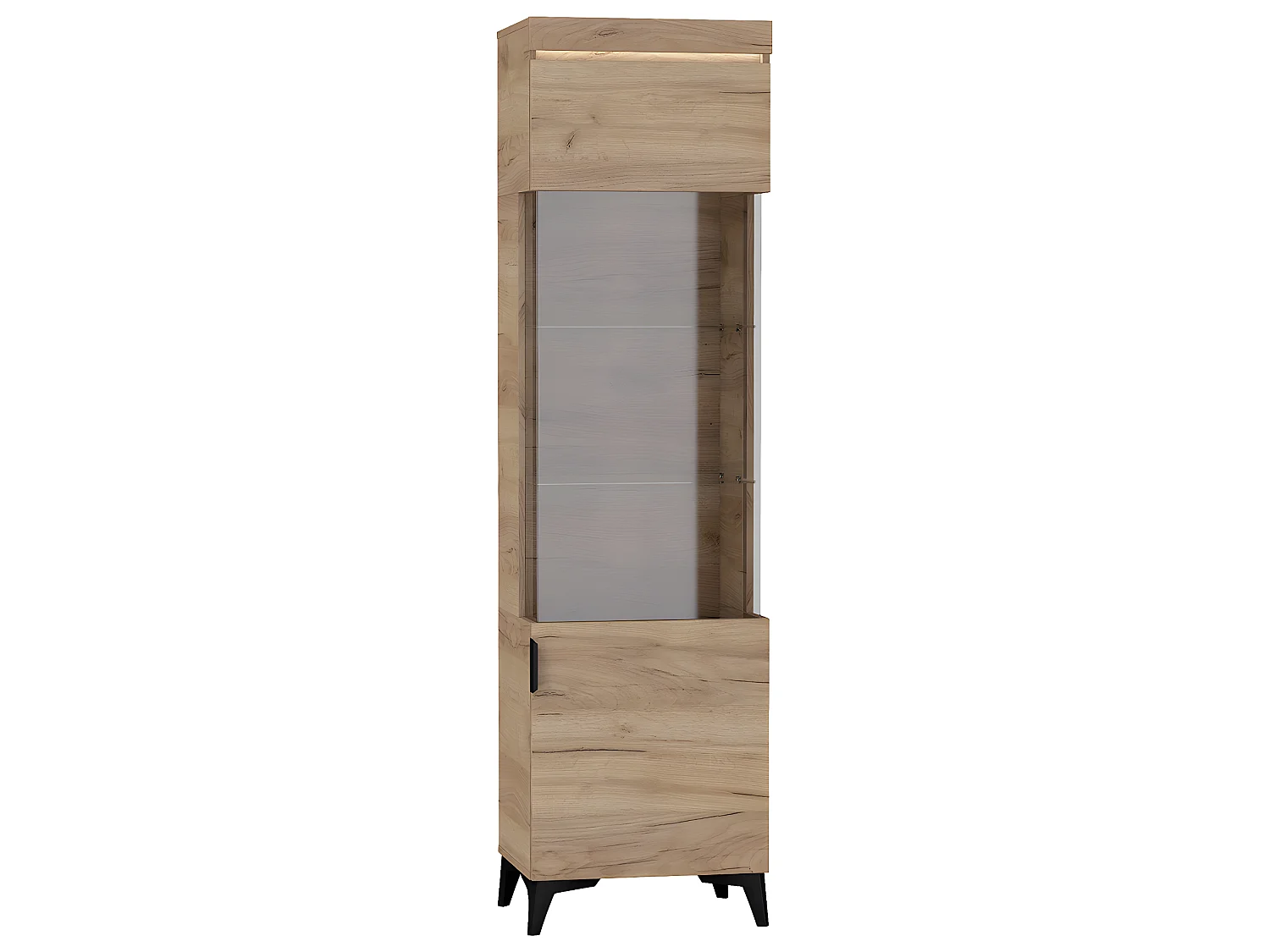 Vitrina LED de 1 porta Ruben Wood