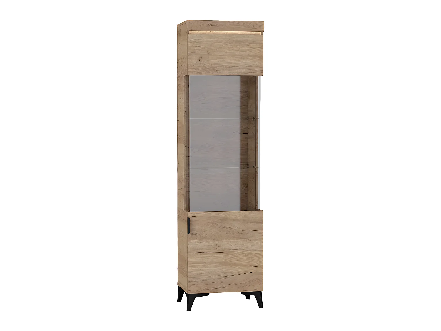 Vitrine 1 porte LED inclus Ruben Bois