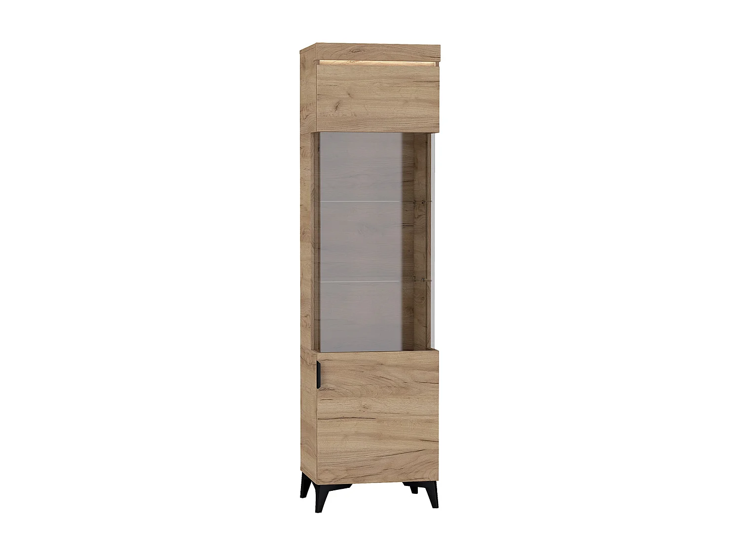 Vitrine 1 porte LED inclus Ruben Bois