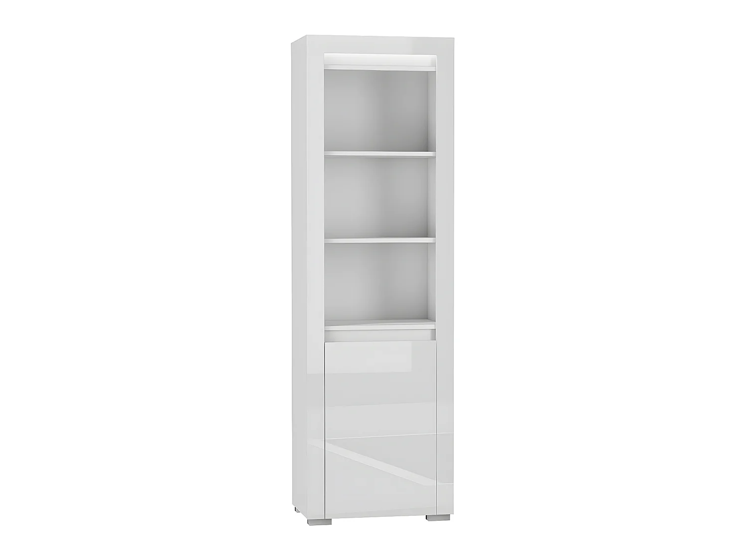 Librero 1 puerta con LED Kasla Blanco