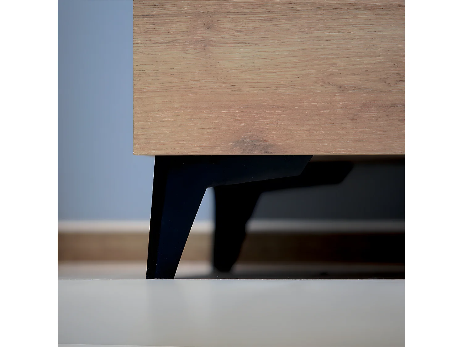 Mueble TV 2 puertas 157 cm con LED Ruben Madera