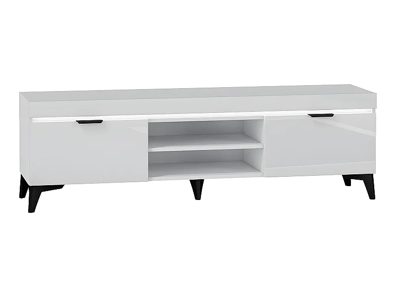 TV-Möbel 2 Türen 157 cm LED inkl. Ruben Weiß