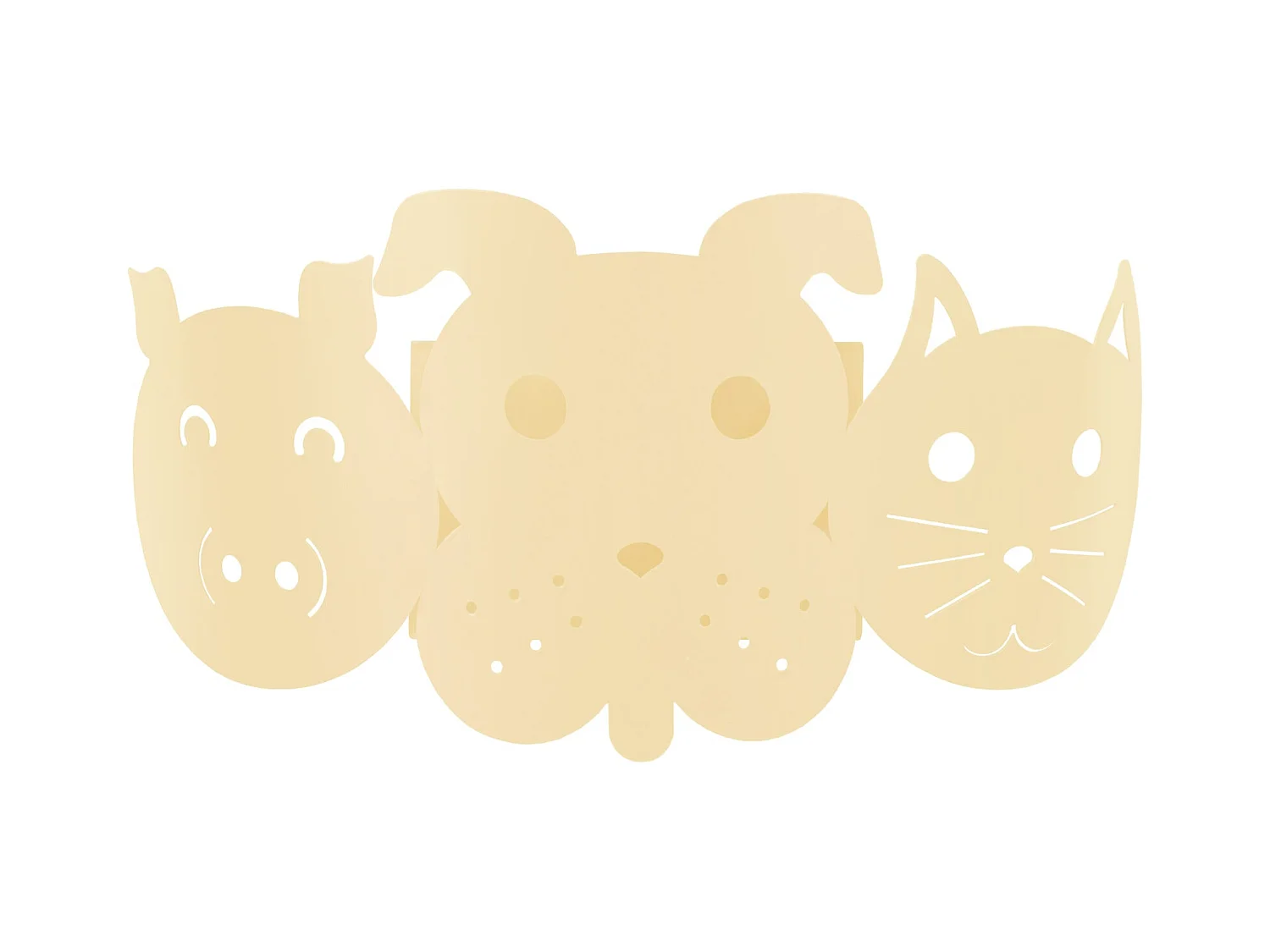 Applique d'Enfant TOSEL ,métal,Beige,H12xD14xP25cm