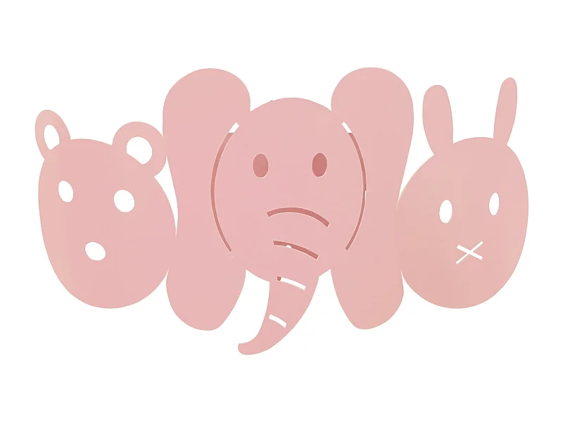 Aplique TOSEL ,metal,Rosa , A 12xD14xP25cm