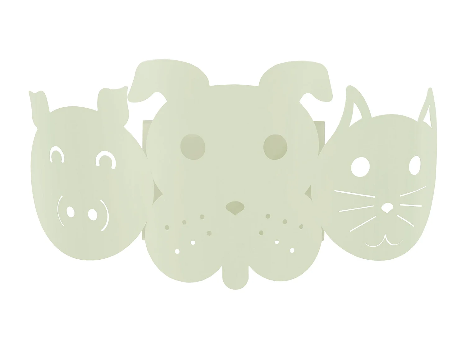 Aplique TOSEL ,metal,Blanco,A12xD 14xP25cm