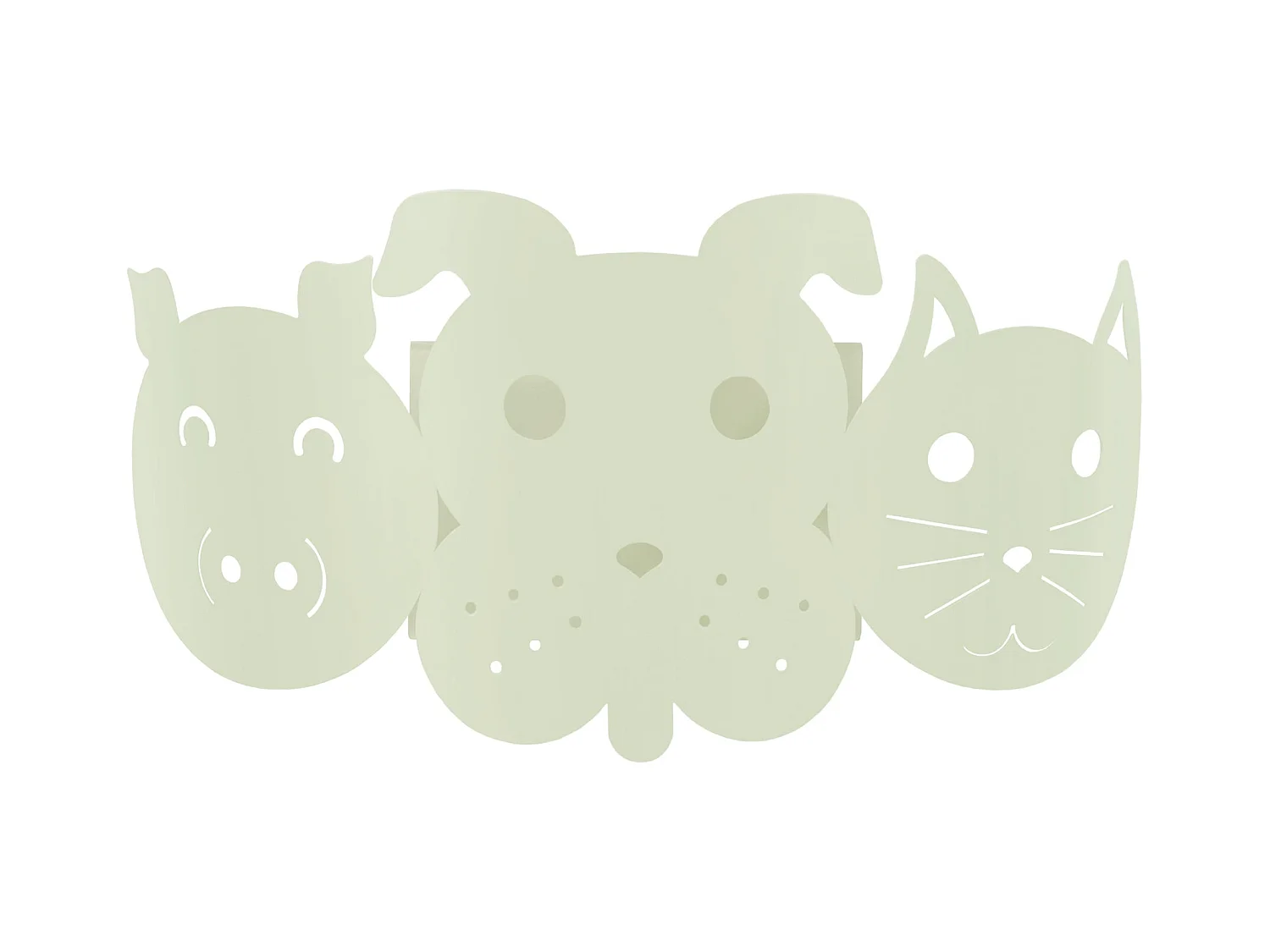 Applique d'Enfant TOSEL ,métal,Blanc ,H12xD 14xP25cm