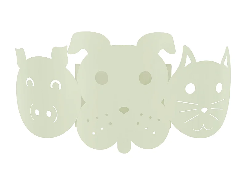 Applique d'Enfant TOSEL ,métal,Blanc ,H12xD 14xP25cm