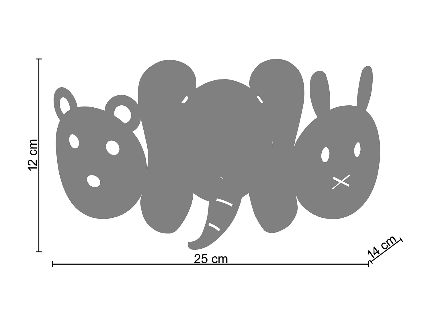 Aplique TOSEL ,metal,Azul , A12xD14xP 25cm