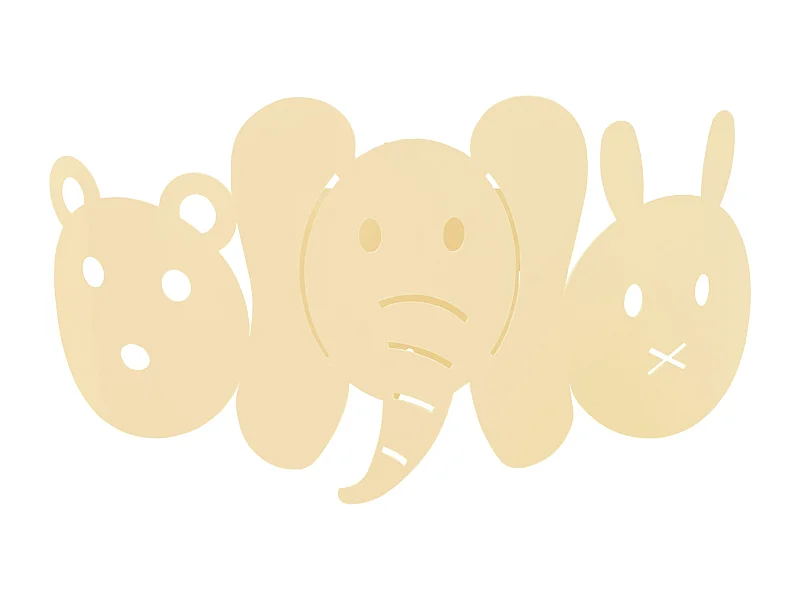 Applique d'Enfant TOSEL ,métal,Beige ,H 12xD14x P 25cm