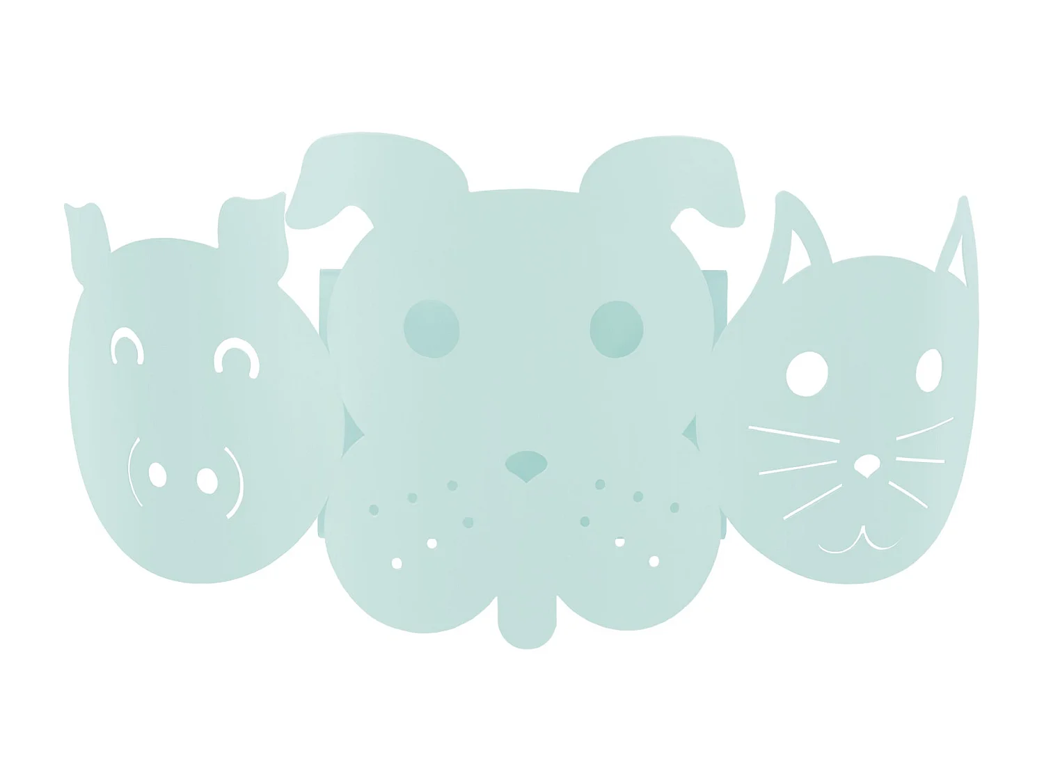 Aplique TOSEL ,metal,Azul ,A12xD 14x P 25cm