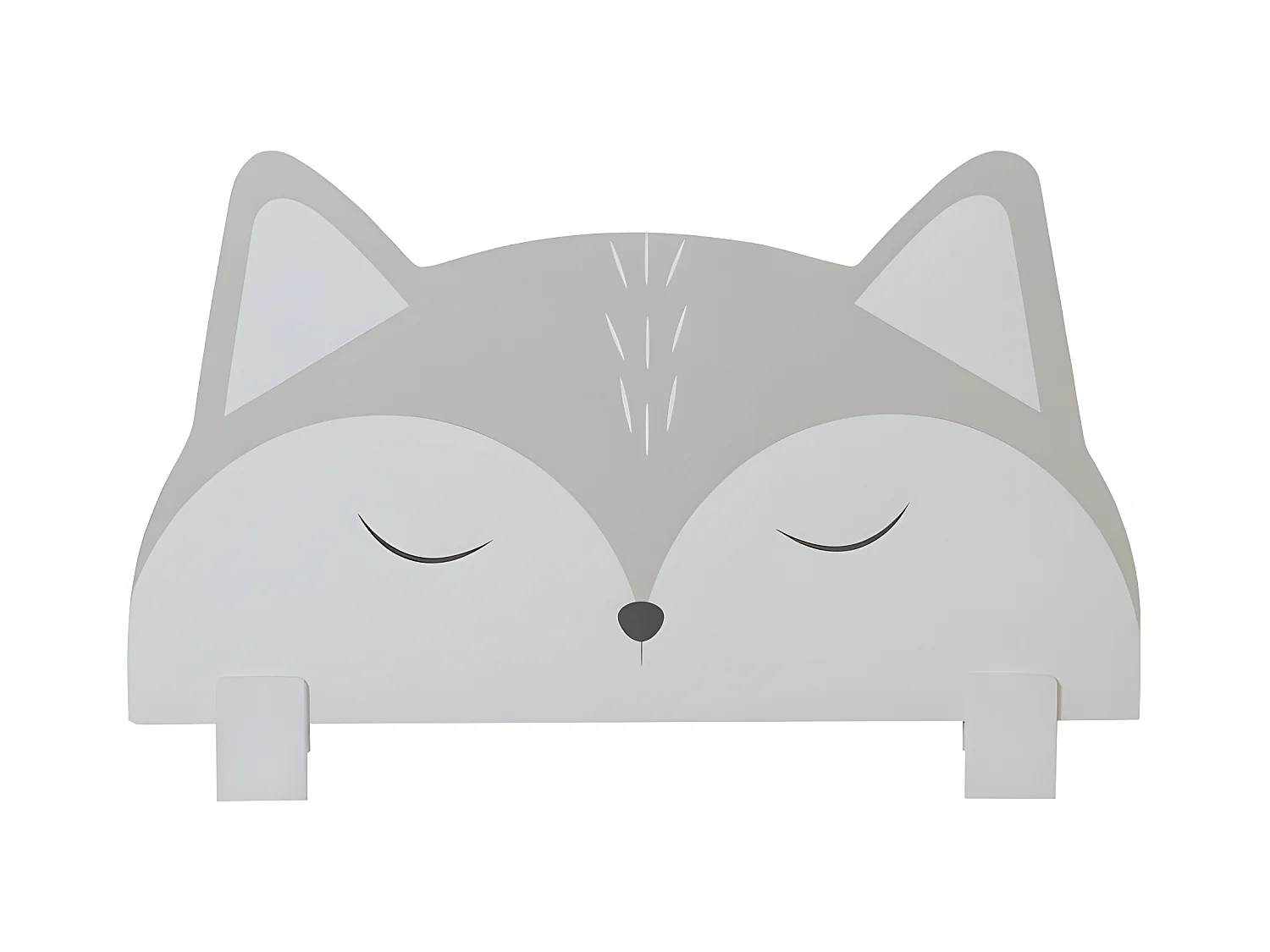 Barrière de lit en aggloméré gris 50x87x2cm