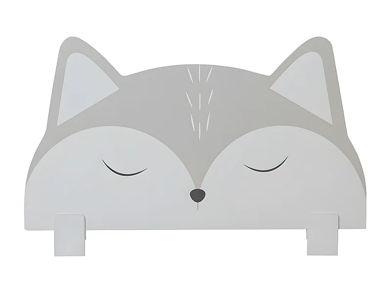 Barrière de lit en aggloméré gris 50x87x2cm