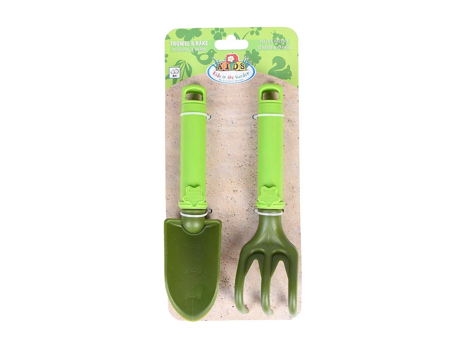 Outils de jardin enfant en plastique Star (Lot de 2) Vert clair et foncé