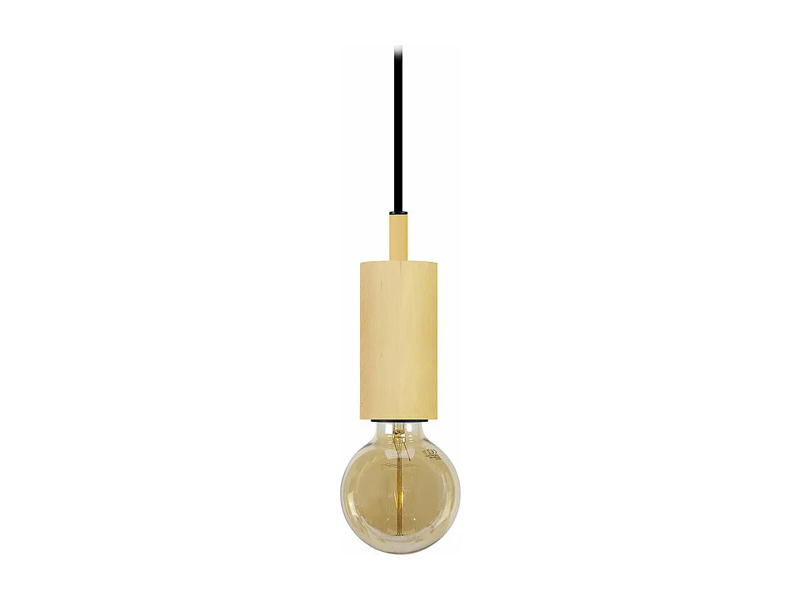 Suspensão TOSEL  XIU vidro quadrado wangué D35 x  H68  cm