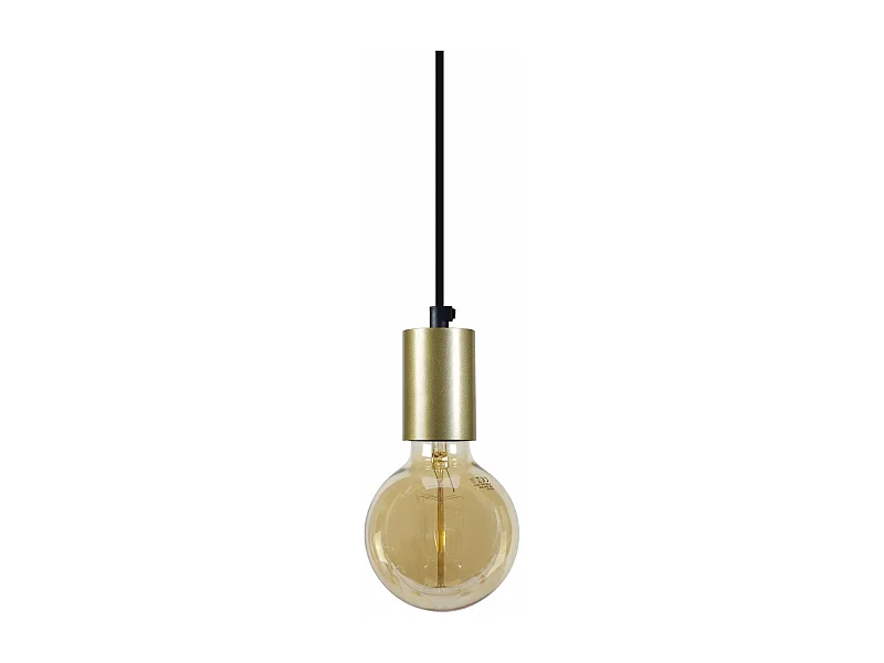Suspensão TOSEL  CUI metal cilindro cinza D30 x  H80  cm