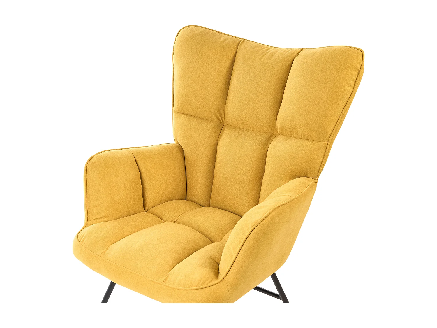 Poltrona de Baloiço OULU Tecido Amarelo