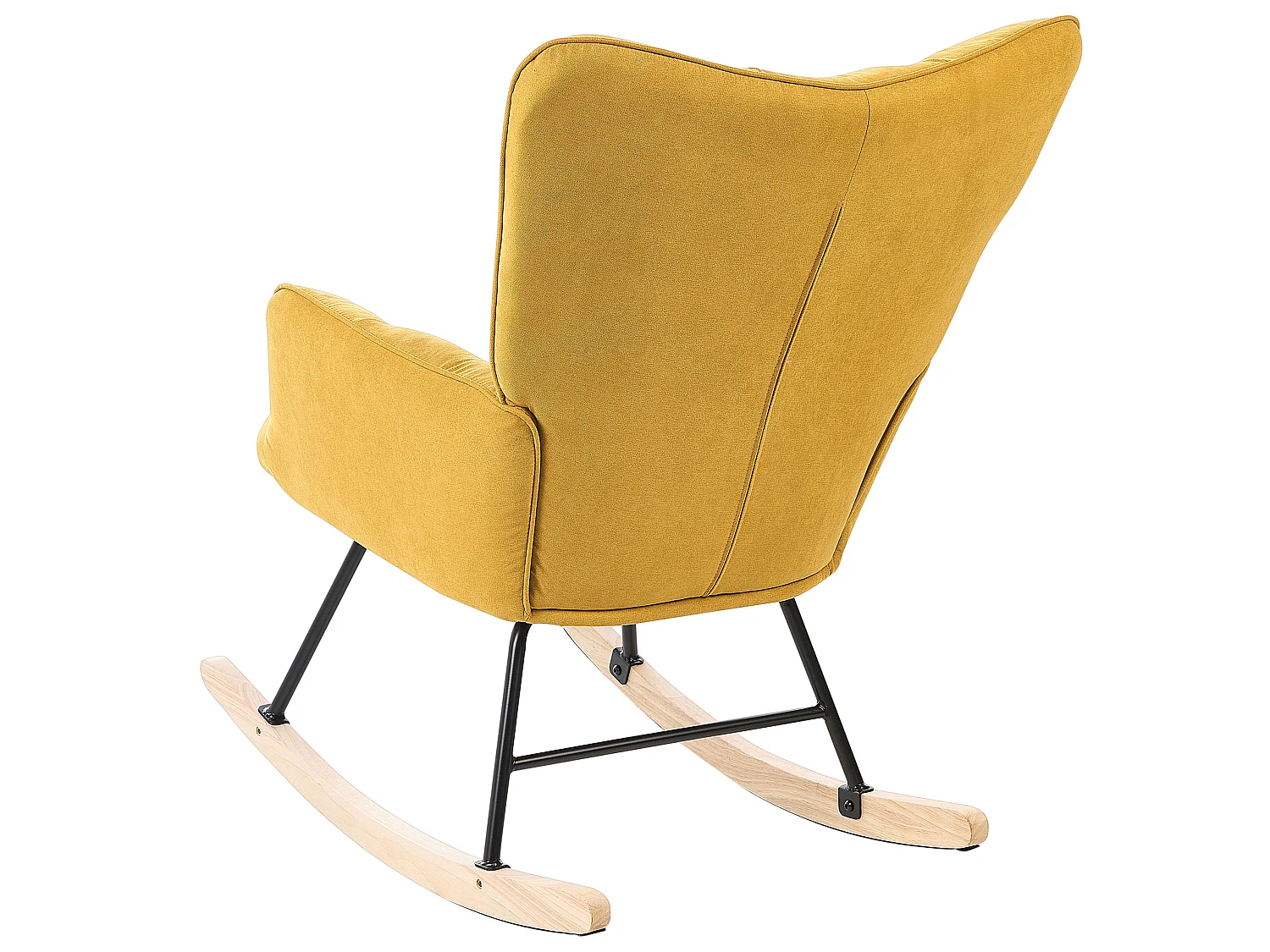 Rocking Chair OULU Fabric Yellow