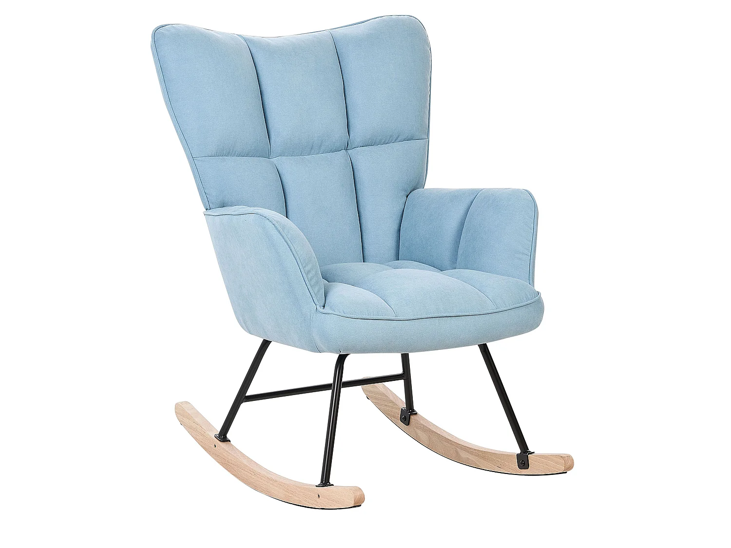 Rocking Chair OULU Fabric Light Blue